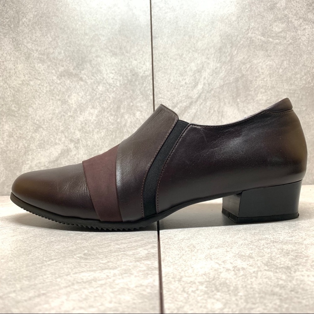 BeautiFeel dark brown leather slip on loafers 41 - Picture 6 of 14